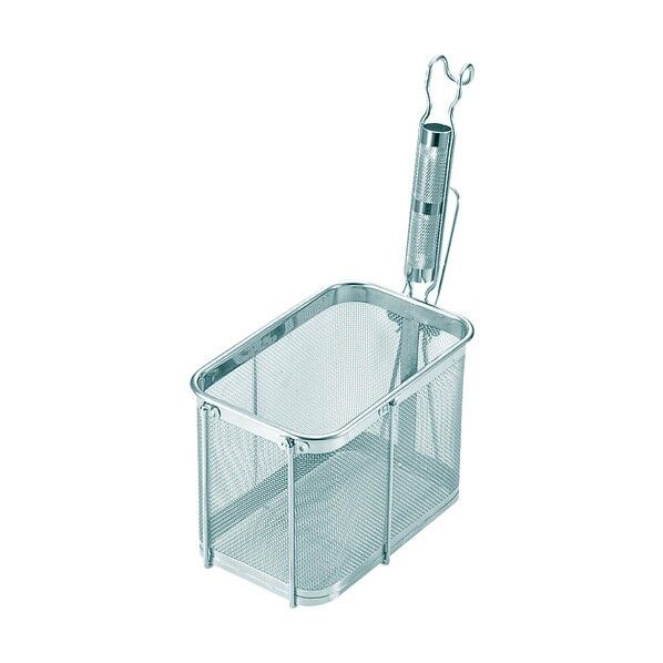 TSステンレス パイプ柄角テボ 深型タテ(冷凍麺用) 深型タテ AUD08001 1個