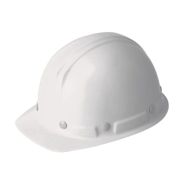 ヘルメット前ひさし型(飛・墜)白特殊FRP