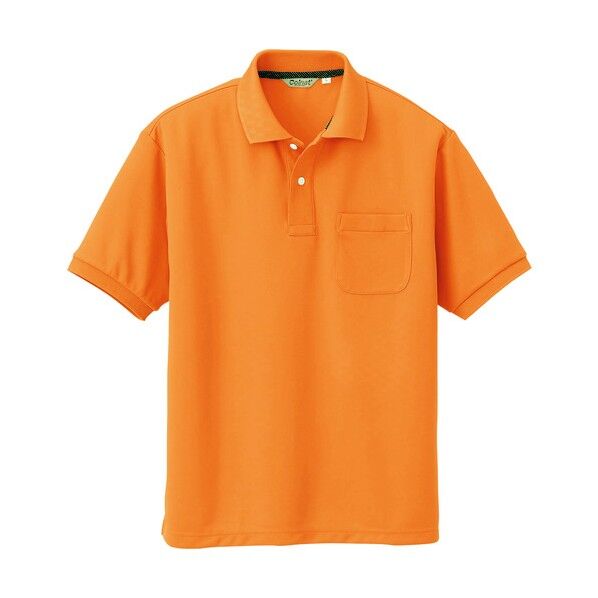 メンズ半袖ポロシャツ 012オレンジ 3L CL1000 1
