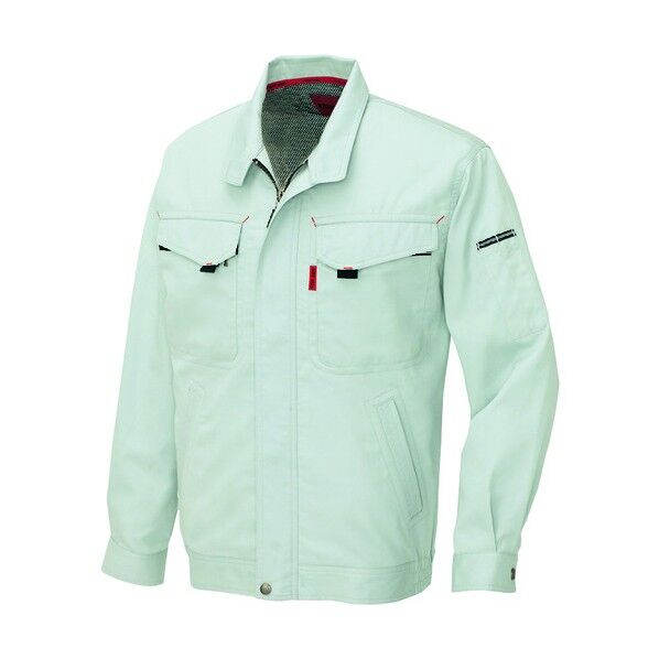 長袖サマーブルゾン(男女兼用) 004シルバーグレー 6L 5530 1