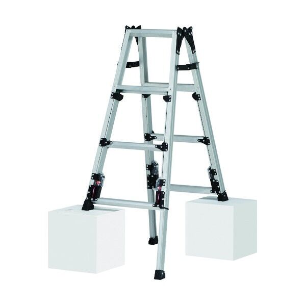 四脚アジャスト式はしご兼用脚立 SCN-120A 1台