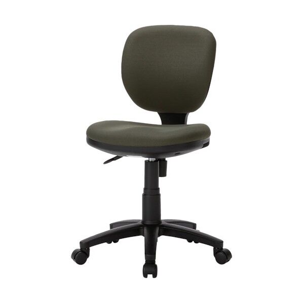 ローバックチェア 布張り モスグリーン BRU-13 MG 1点