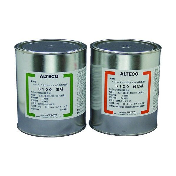 アルテコ　工業用　２液エポキシ接着剤　６１００　２ｋｇセット　（汎用） 6100-2KG 1