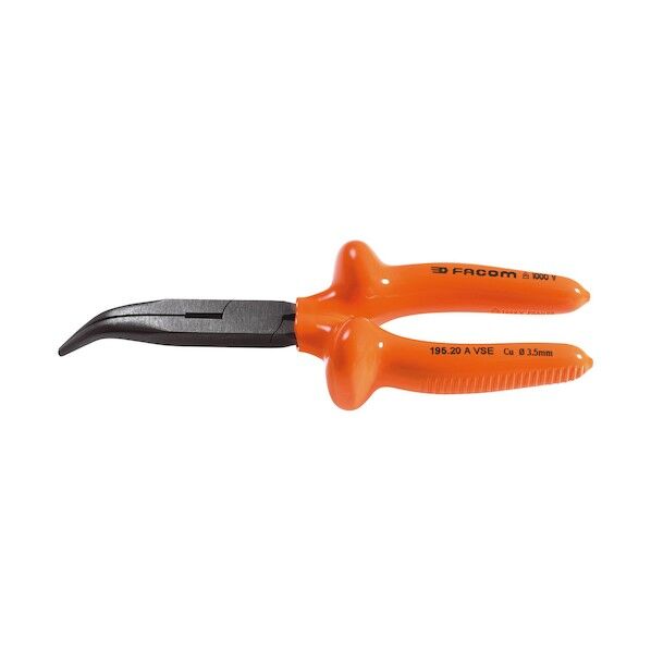 絶縁工具 延長ハーフラウンドノーズプライヤ 200mm 1点