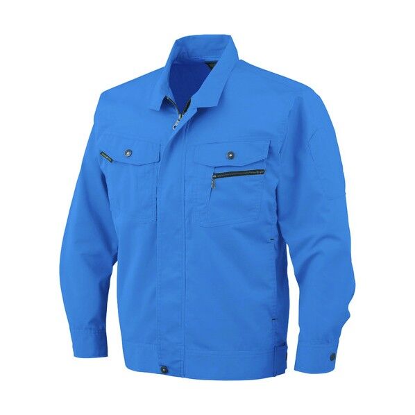 立体カット長袖ブルゾン 6ブルー 4L AS-931-6-4L 1点