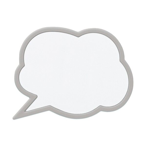 マグネットクリップ Mag-On8101 文字が書けるマグネットクリップ(バブルトーク) Gy Gy 225890 1点