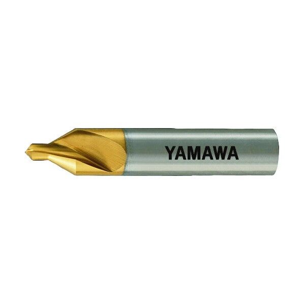 ヤマワ コーティング強ねじれ溝A形60° 片刃センタ穴ドリル AUCES 1.5X60°X5 AUCES-1.5X60X5 1点