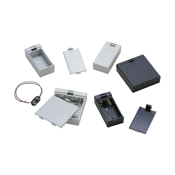 外付け電池ボックス(ライトグレー)単3×4 MD-4G 1点