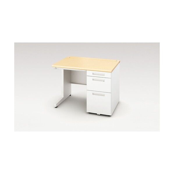 片袖デスク ロングレール仕様 XEHH107K-WS 1点