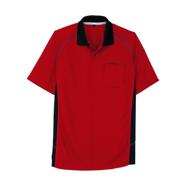 半袖ポロシャツ A-3377 20レッド SS A-3377-20-SS 1点