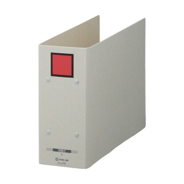 キングジム 保存ファイル ドッチ 赤 4088RED 1個