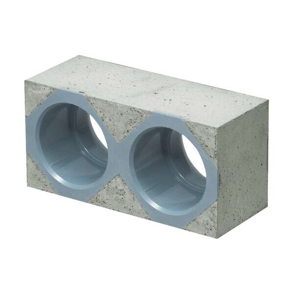 カクフレキ用 レジンブロックコネクタ 壁厚100mm用 KFERB-100-2 1個