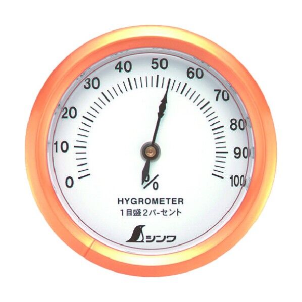 湿度計丸型T-3 ホワイト 6.5cm 72668 1点