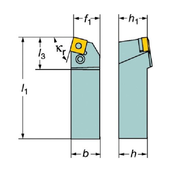 T-MaxPネガチップ用シャンクバイト PSBNR 2525M 15 1