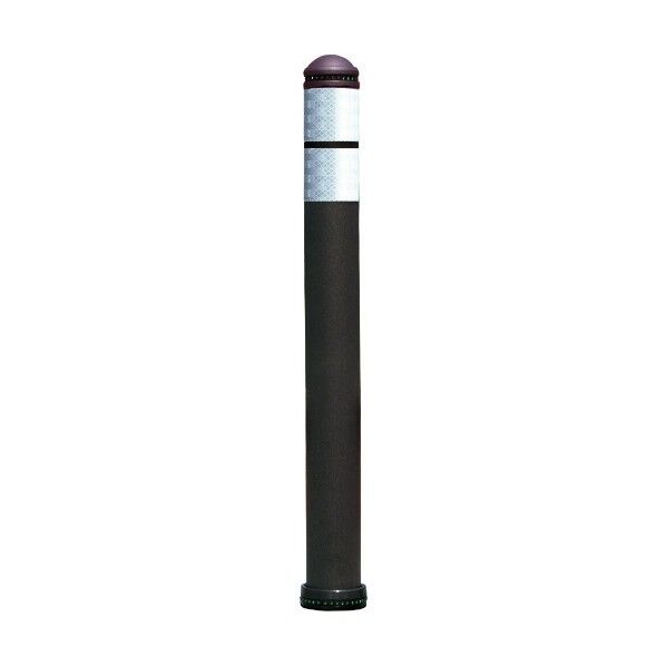 ウレタン樹脂弾性車止めDK-7 ブラウン 固定式 DK-7DS-B80 1点