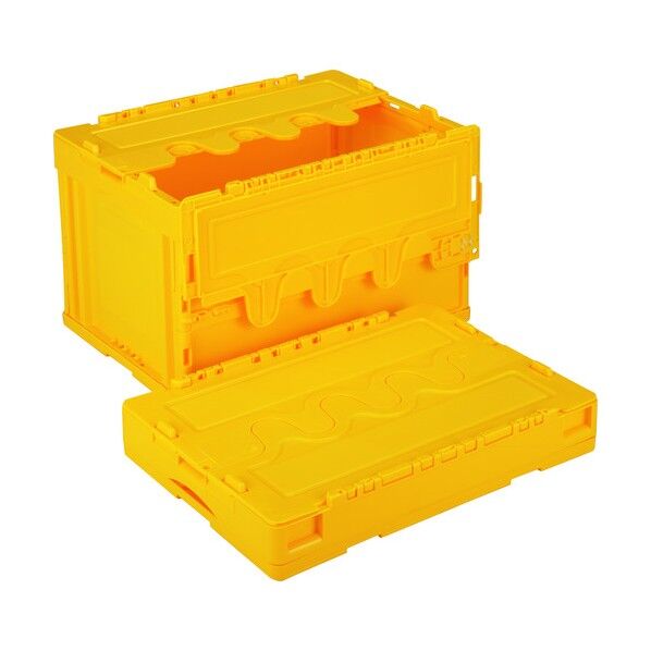 折りたたみコンテナー CF-S51NR 黄 CF-S51NR-Y 1点