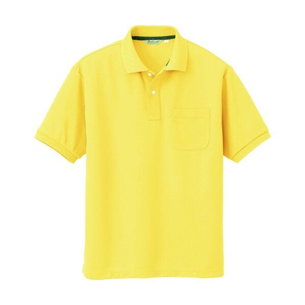 メンズ半袖ポロシャツ 042イエロー 4L CL1000 1