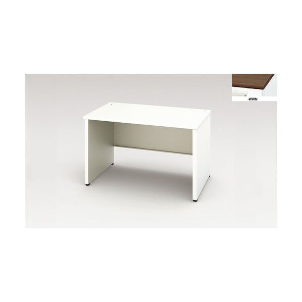 平デスク (パネル脚タイプ・引出し無し) XEHH127FDNP-WWN 1点
