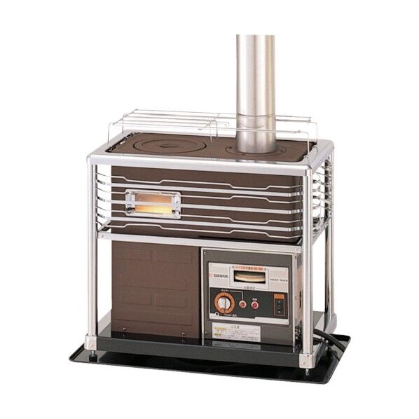 業務用石油暖房機煙突式角型ストーブタイマー付きタンク別売り KSH-10KT6 1