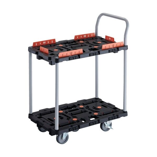 ビートル (2段式・ハンドル付・収納式柵付) キャスターストッパー付