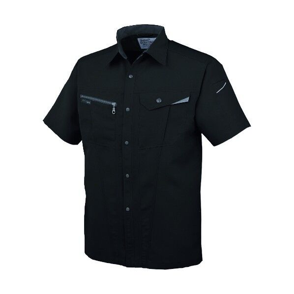 半袖シャツAS-727 23GチャコールL AS727-23-L 1点