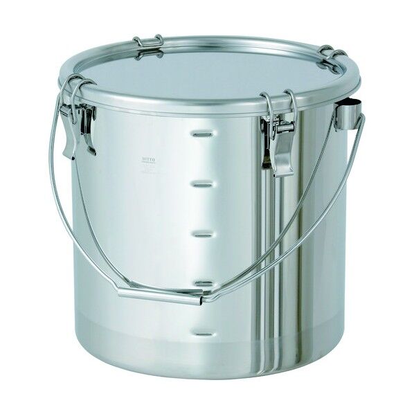 日東 吊り下げ式ステンレス密閉容器 目盛付(クリップ式/CR) 25L CTB-M-33/PCA 1個