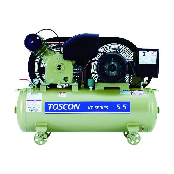 タンクマウントシリーズ オイルフリー コンプレッサ(低圧) VLT10D-2T 1点