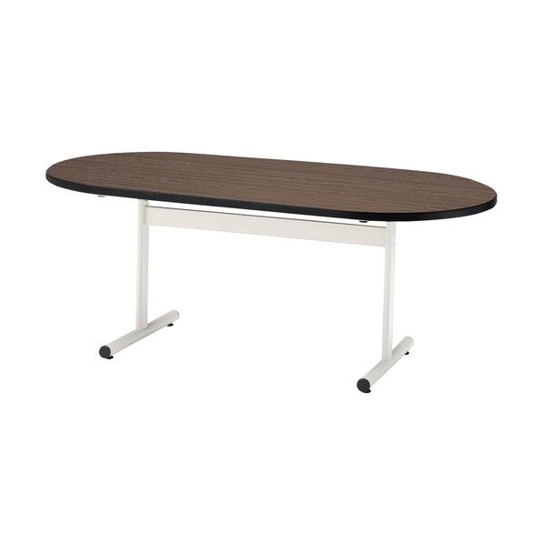 ミーティングテーブル TT-TW 楕円型 1500×900 ローズ TT-TW1590R-RO 1点