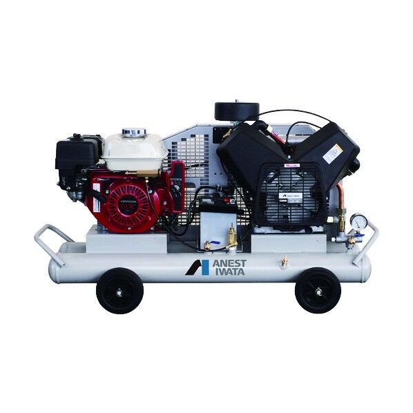 アネスト岩田 軽便形コンプレッサ 3.7KW エンジン駆動 PLUE37C-10 1個