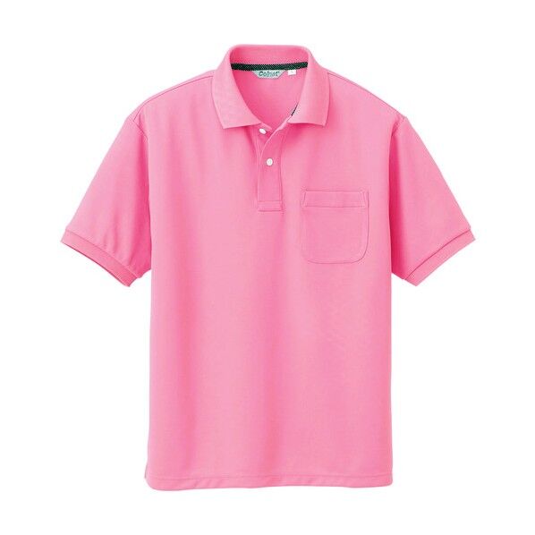 メンズ半袖ポロシャツ 025ピンク LL CL1000 1
