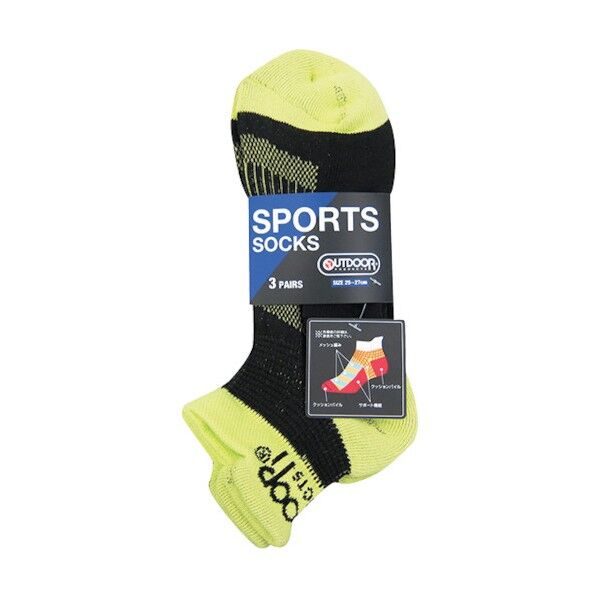 OD A326スポーツ靴下スニーカー3P(アソート) 190088 1点