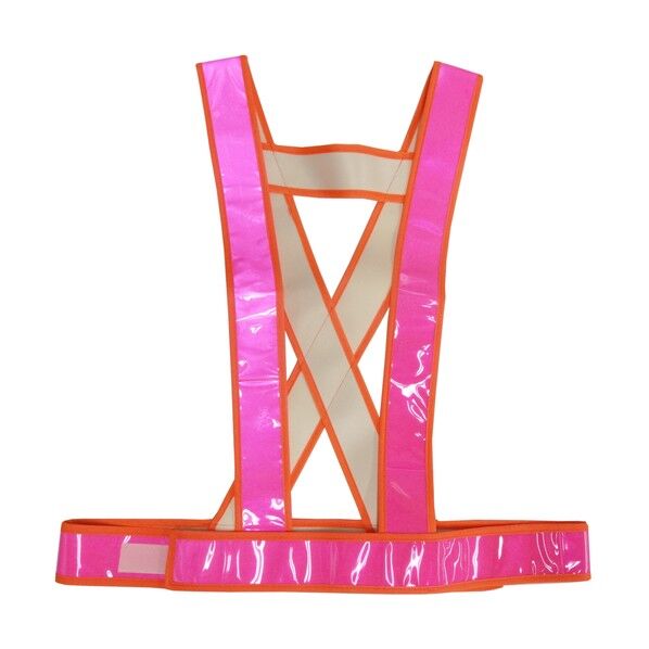 タスキ型安全ベスト(ピンク) 5920009 1点