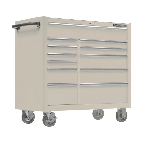 複合2列12段引き出し ロールキャブ 白 ラバートップ