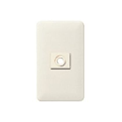 フルカラー簡易耐火用モダン電話線プレート(ミルキーホワイト) WN6781W 1