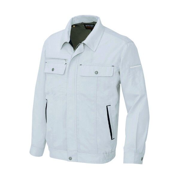 長袖サマーブルゾン(男女兼用)AZ5560-003シルバーグレー×ブラックSS 003シルバーグレー×ブラック SS 5560 1