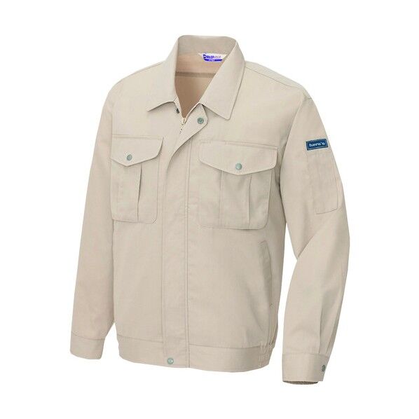 長袖サマーブルゾン（男女兼用） 002ベージュ S 590 1