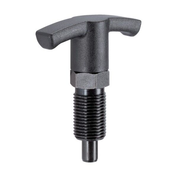 HALDER インデックスボルト 六角カラー付 Tグリップ付 スチール 22110.0824 1