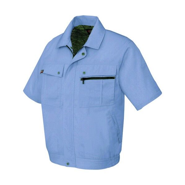 半袖ブルゾン(無地)(男女兼用)AZ5591-076ミストバイオレット4L 076ミストバイオレット 4L 5591 1