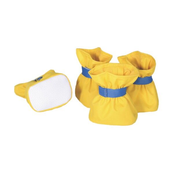 脚立用脚カバー きゃたシュー(ワイドタイプ) 本体:黄色/ベルト:青色 PKS-YD 1S