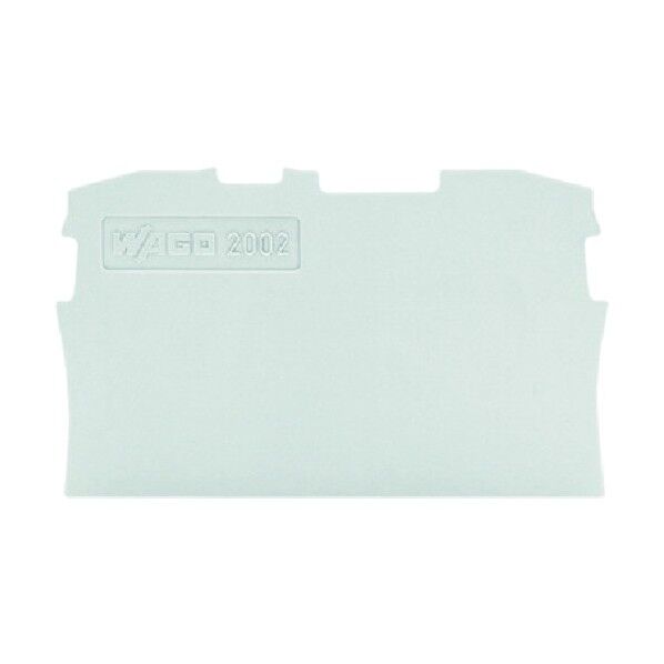 WAGO端子台エンドプレート2001・2002共用2線式グレー色(10個入) 20021291PK 8769 1