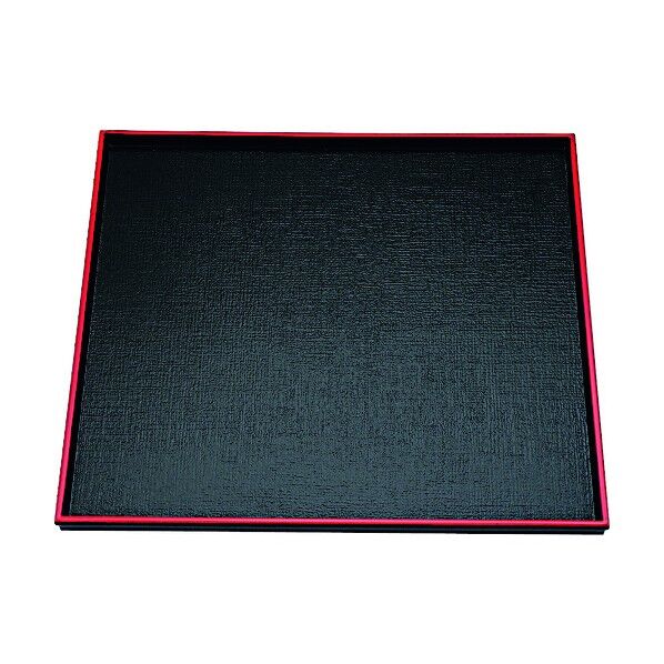 ABS製 エビス角盆 黒天朱SL 尺1寸 17411890 RBVH703 1個