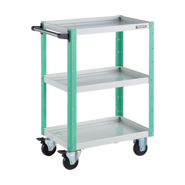 イーグルワゴン 600X400XH880 ホワイト/ヤンググリーン EGW-963-WYG 1点