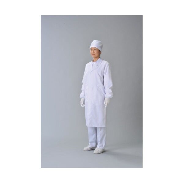 クリーン実験衣 白 L CJ21901L 1点
