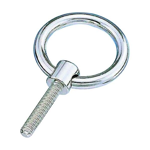 ステンレス つば付リングボルト ブネジ 捻子径W-3/8 B-874 1点