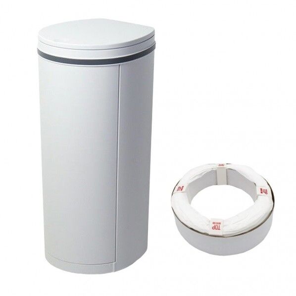 DEO・PAIL デオペール 21L おむつ処理ポット 抗菌防臭 専用カセット1個付 ライトグレー