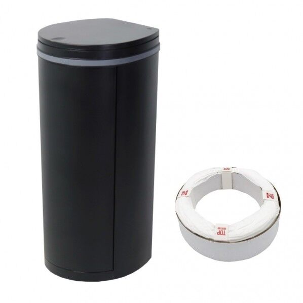 DEO・PAIL デオペール 21L おむつ処理ポット 抗菌防臭 専用カセット1個付 ブラック
