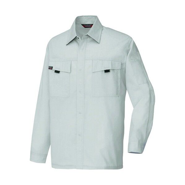 長袖シャツ(男女兼用)(薄地) 003シルバーグレー 4L 5575 1