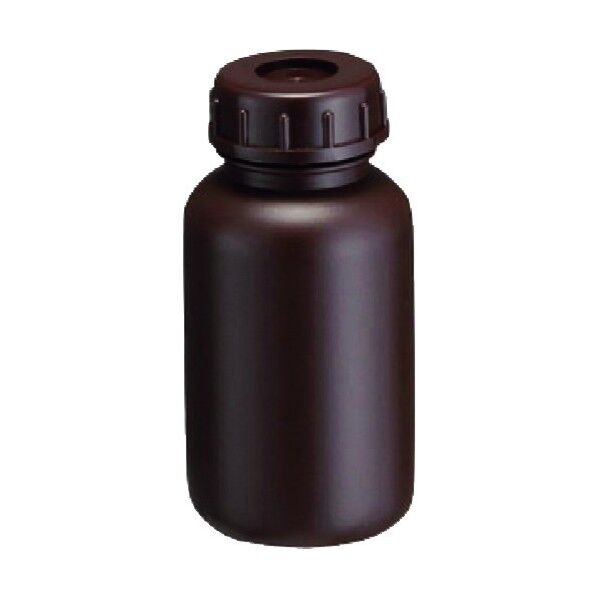 広口びん 250mL 茶褐色 876-22-02-52 1点