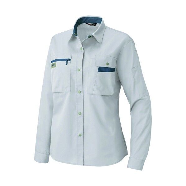 レディース長袖シャツ(薄地)AZ5329-003シルバーグレー7 003シルバーグレー 7 5329 1