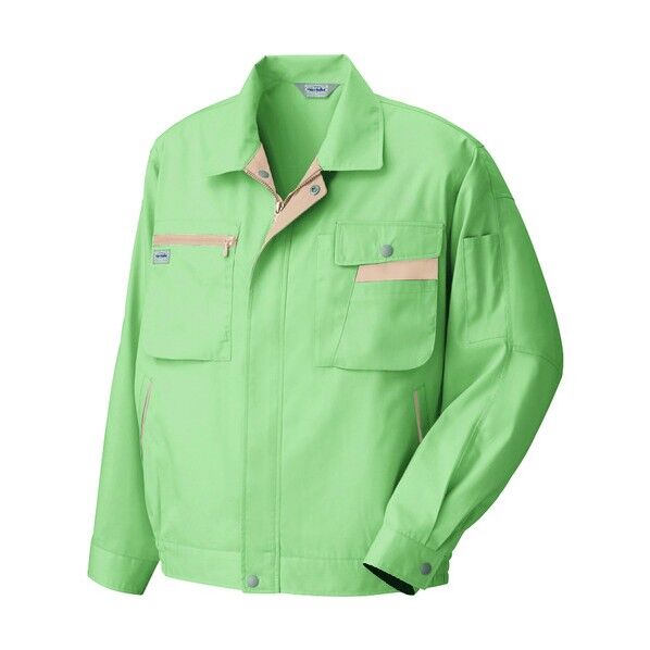 長袖サマーブルゾン(ムービンカット)AZ5320-015グリーン×ライトベージュBLL 015グリーン×ライトベージュ BLL 5320 1